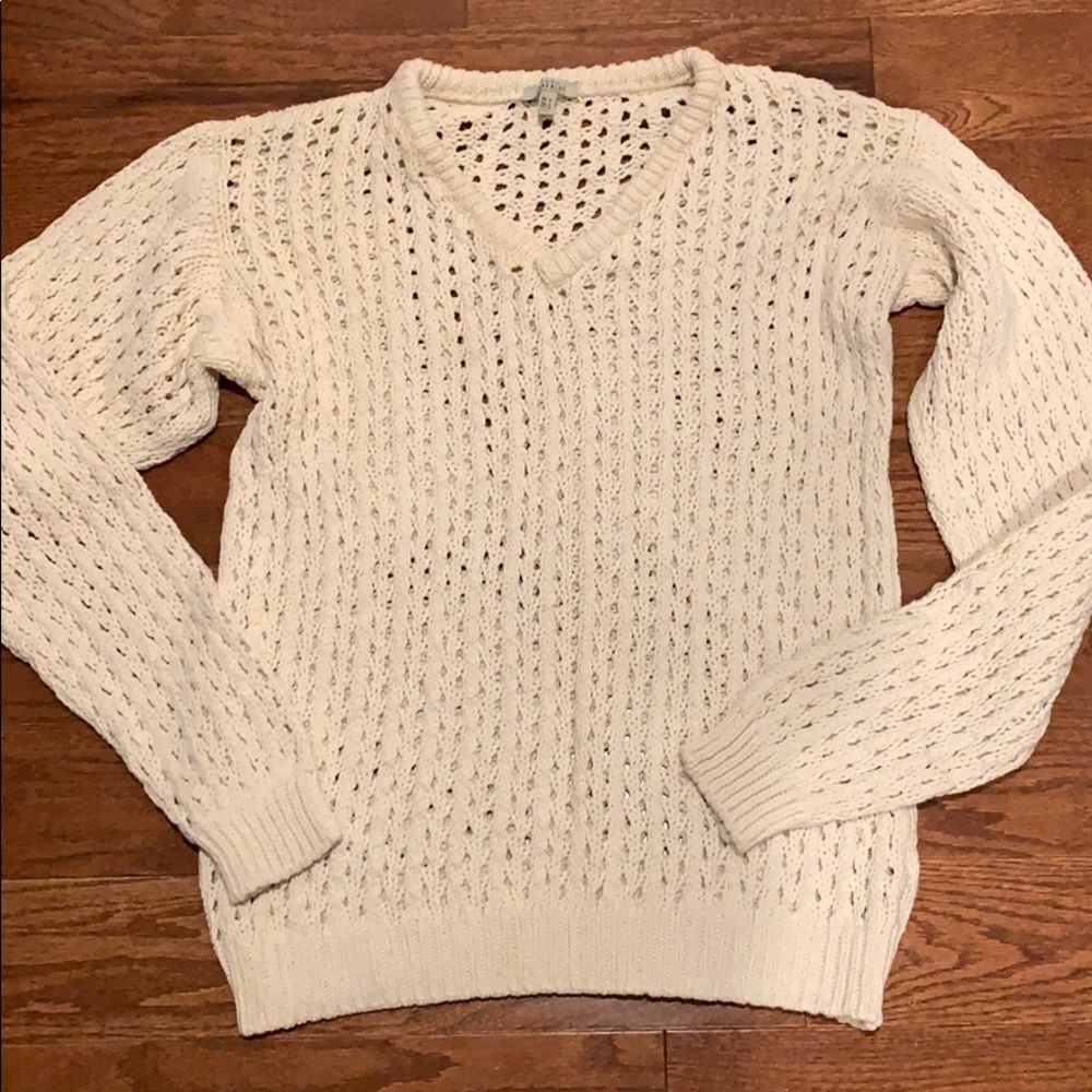 EUC Zara eyelet sweater